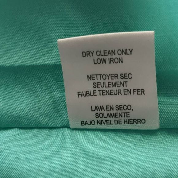 W BY Worth Dress Basic Yoke Dress Textured 6 Teal Short sleeve Knee Length - Picture 11 of 11